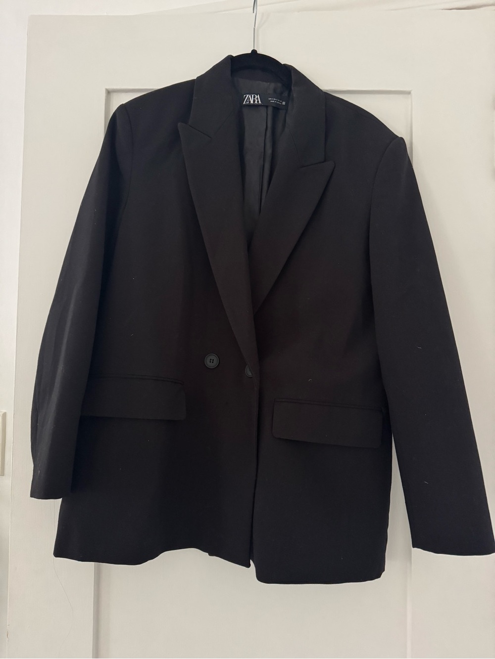 ZARA Black Single-Button Women's Blazer